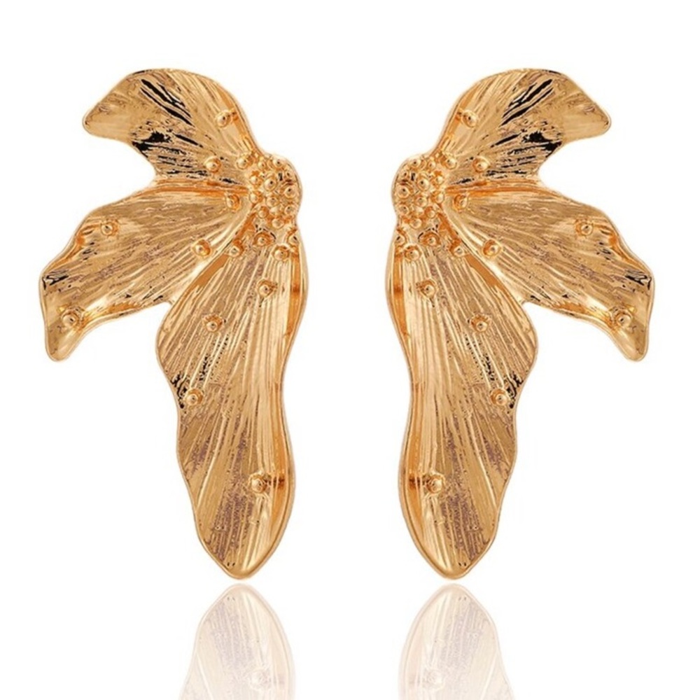 ✨3for$38  New Anthro Lotus Flower Drop Earring - Picture 4 of 14